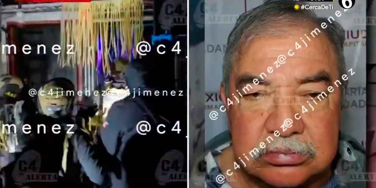 VIDEO. Capturan al padre del fundador de la La Anti Unión Tepito. Tenía un altar de cráneos