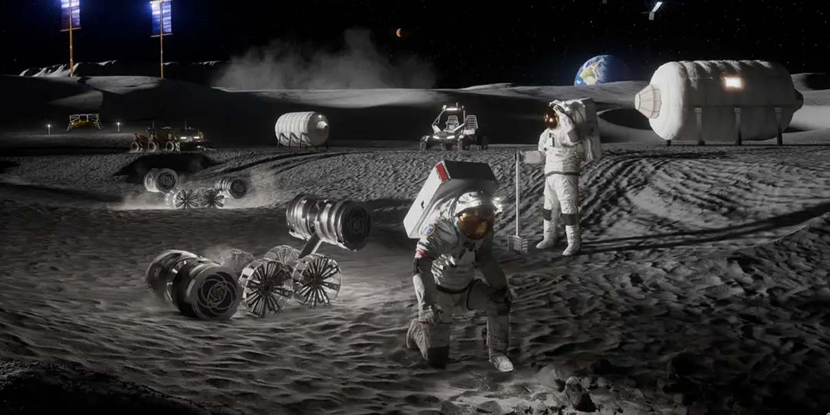 Así será la base lunar de la NASA en el polo sur de la Luna