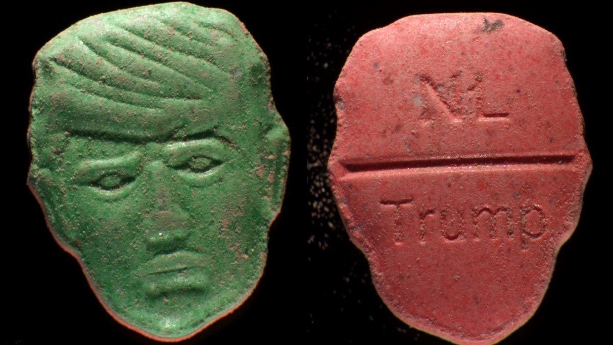Alerta en Países Bajos por potentes y letales pastillas de éxtasis con figura de Donald Trump