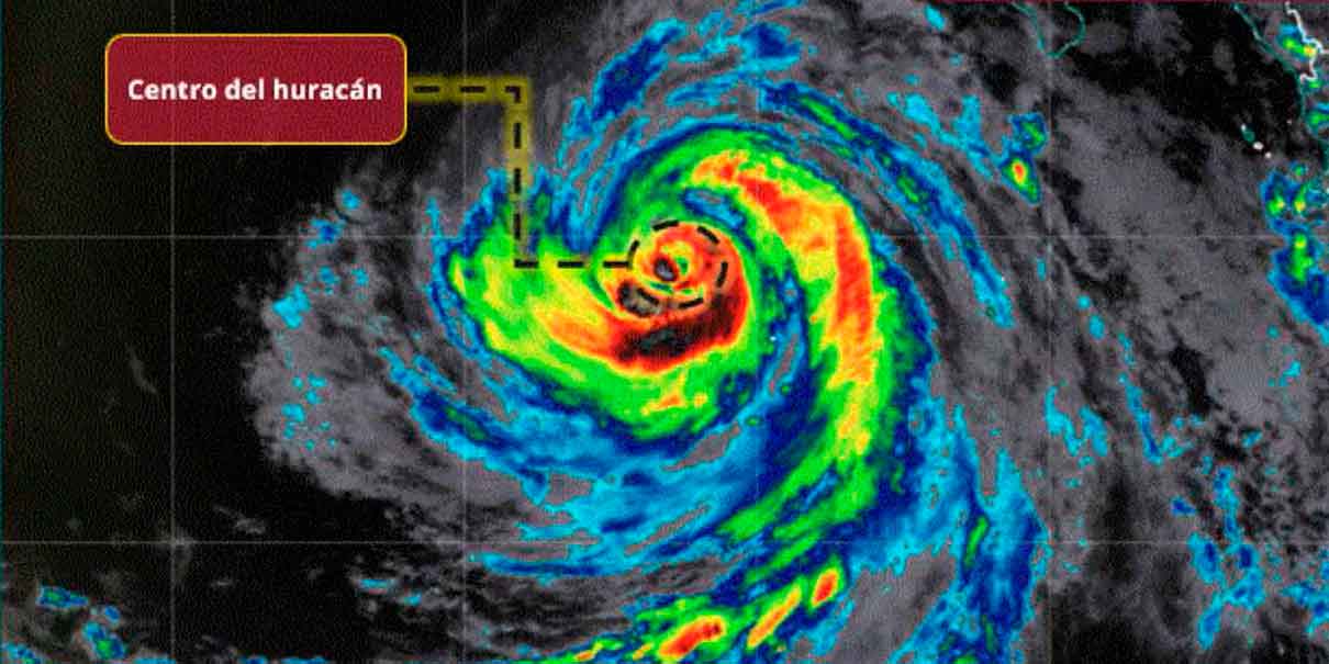 Huracán Marie sigue en categoría 2 y se aleja de México