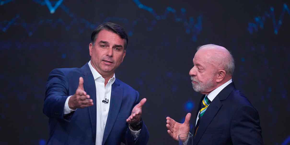Lula y Flávio Bolsonaro el debate político de mayor impacto en Brasil y del que todo mundo habla 