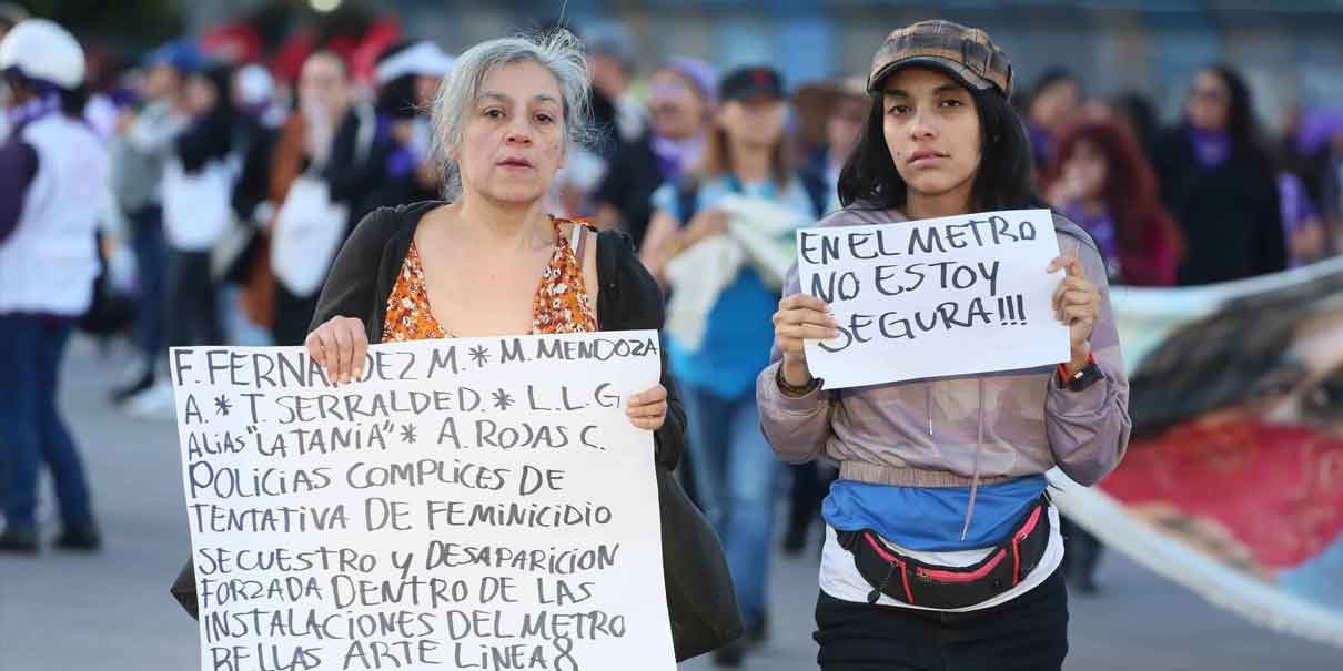 Mujeres toman las calles de CDMX contra la violencia machista