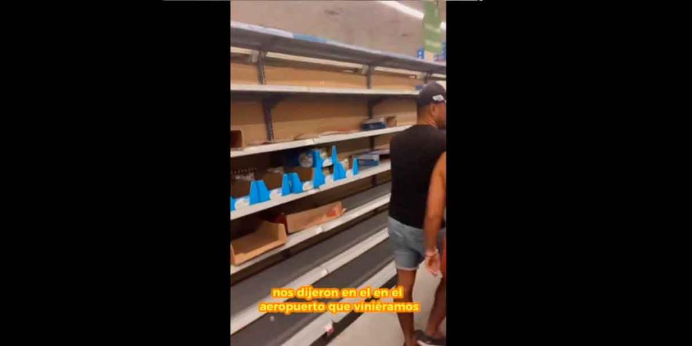 VIDEO. Compras de pánico por llegada del huracán Beryl 