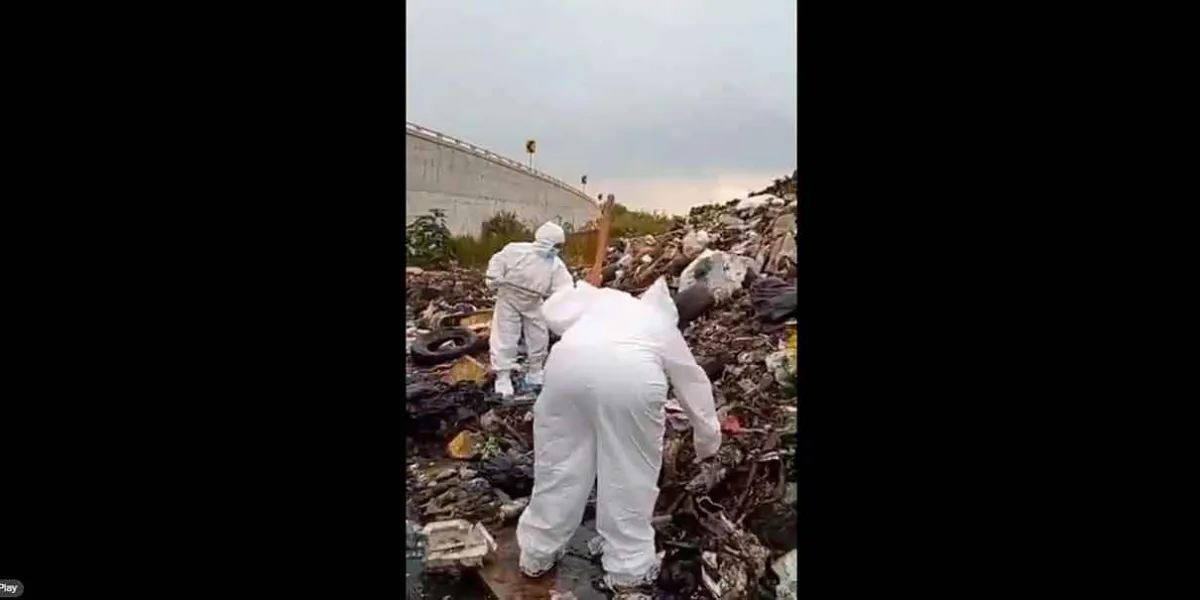 Madres buscadoras hallan a joven con mochila en canal del Edomex. VIDEO