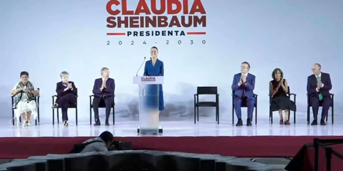 Claudia Sheinbaum presenta a primeros integrantes de su gabinete; destaca Ebrard y Godoy