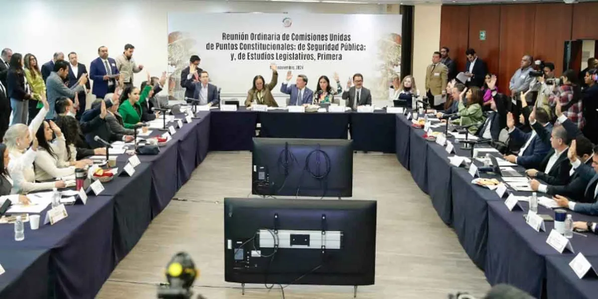 Por unanimidad, aprueban en comisiones reforma en materia de seguridad pública