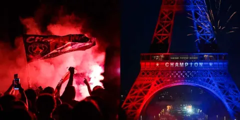 Victoria del PSG en la Champions causa la destrucción de París 