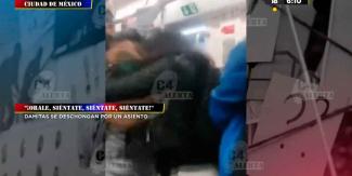 VIDEO. Mujeres pelean por asiento en el metro de la CDMX 