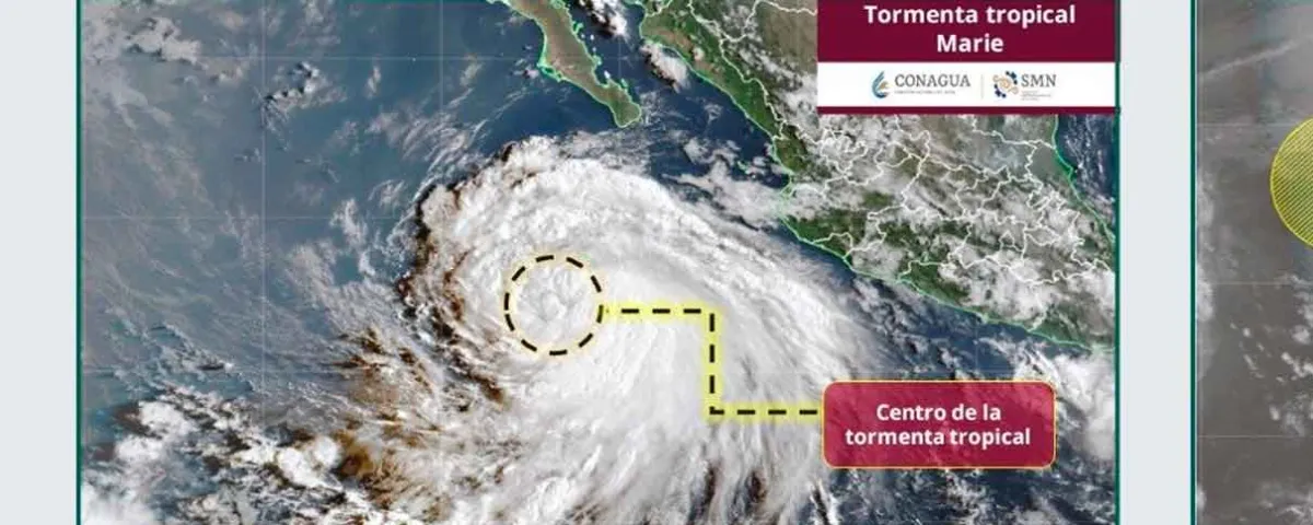 Marie esta por transformarse en huracán; prevén categoría 2 y lluvias en México