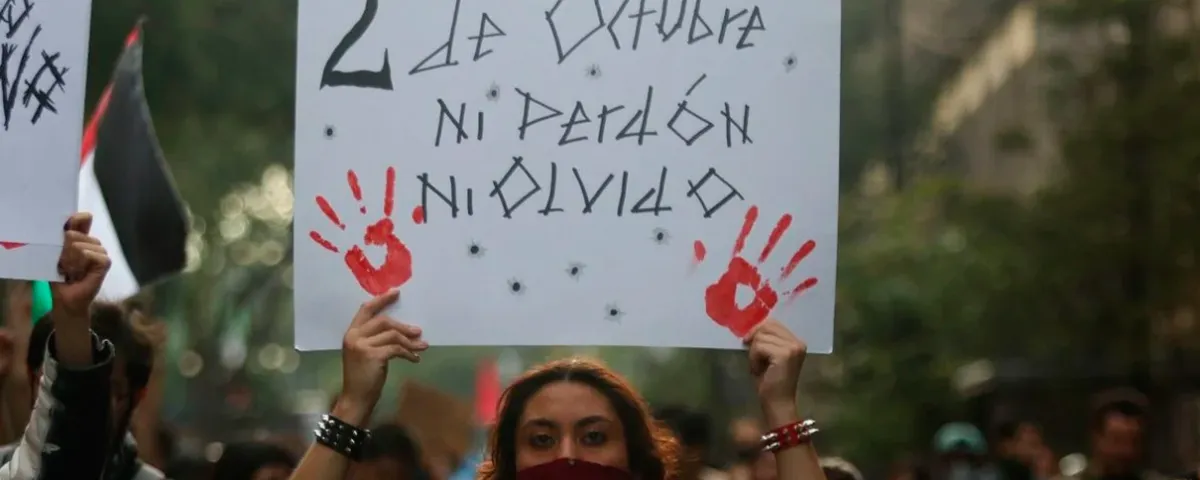 Marcha del 2 de octubre avanza entre memoria y daños en CDMX